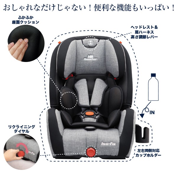 ベビーシー チャイルドシート 車 ジュニアシート ベビーシート ベビー くらしのeショップ 通販 Paypayモー ジュニアシート ハイバックブースターec Fix こども キッズ チャイルドシート なカップホ
