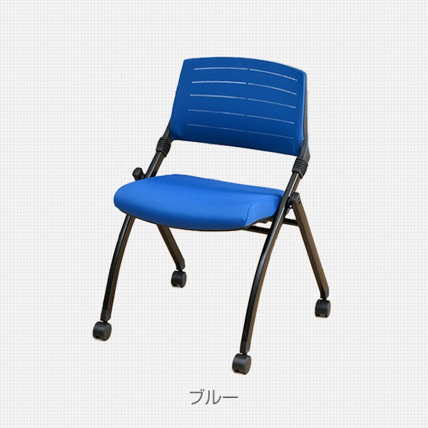 会議用イス スマートオフィス】会議イス FJC-K5 ブラック 肘無し