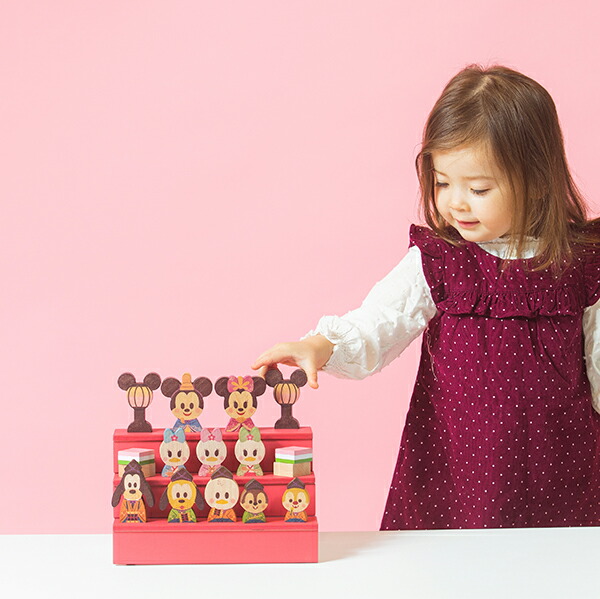 KIDEA＆BLOCK ひなまつり(対象年齢1.5歳から) TYKD00307 女の子 ミッキー ミニー ディズニー キャラクター かわいい おしゃれ  ひなまつり ひな祭り 雛人形 ミニ