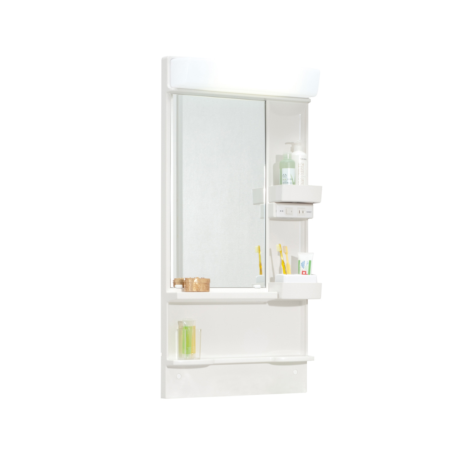 洗面化粧台 ミラーキャビネット 幅50cm 1面鏡タイプ 洗面台 化粧台