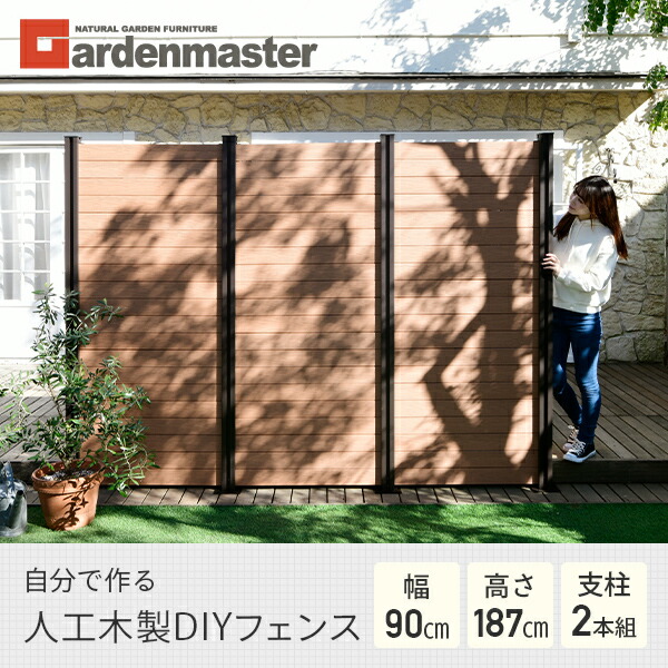 ガラス無し。木材丸見えの状態 山善 ガーデンフェンス フェンス 目隠し ガーデニング diy