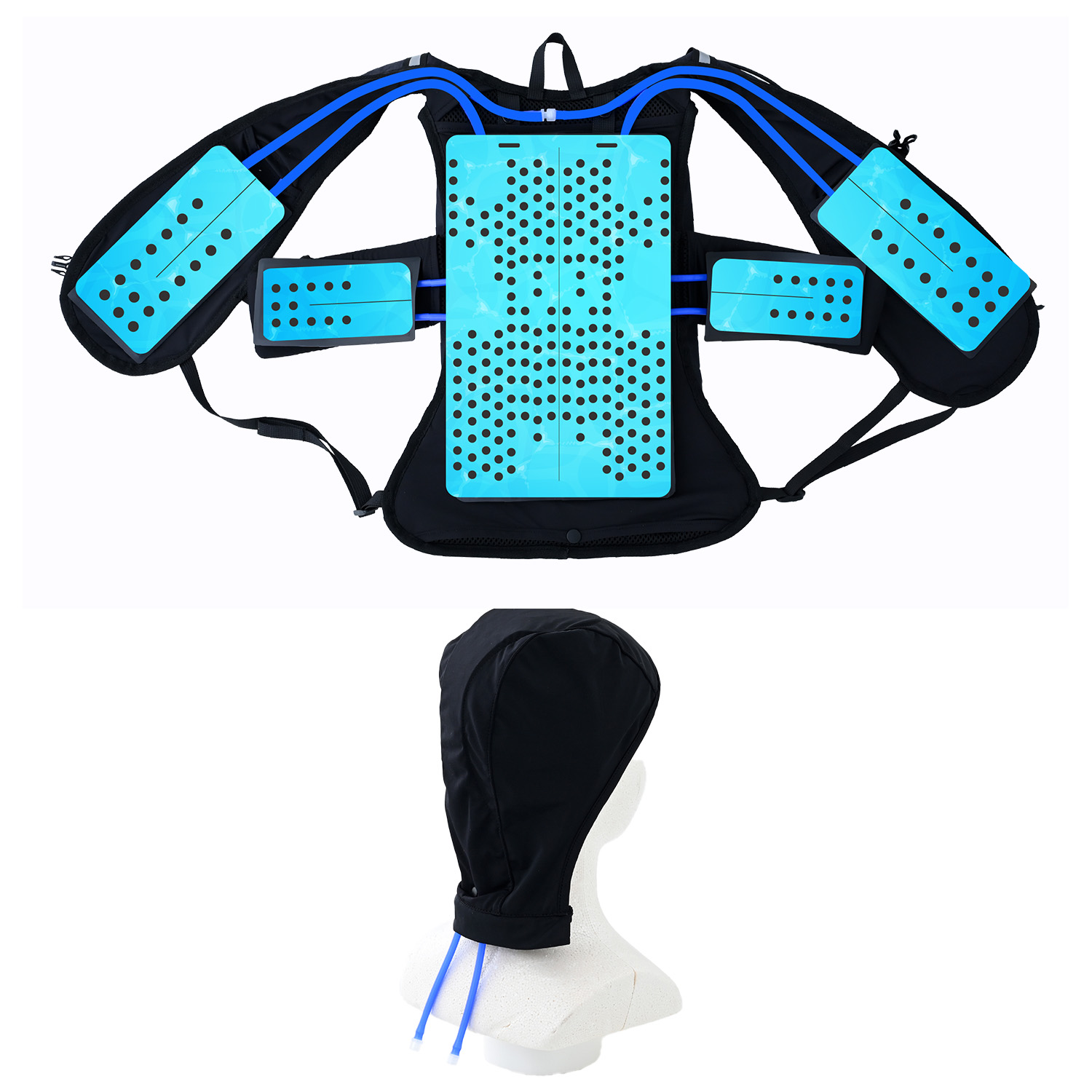 熱中症対策　水冷ベスト　PRO DC-B02(Ｂ) 空調服　クールベスト 水冷服 水冷ベスト ダイレクトクール プロプラス DC-SY2 ネッククール