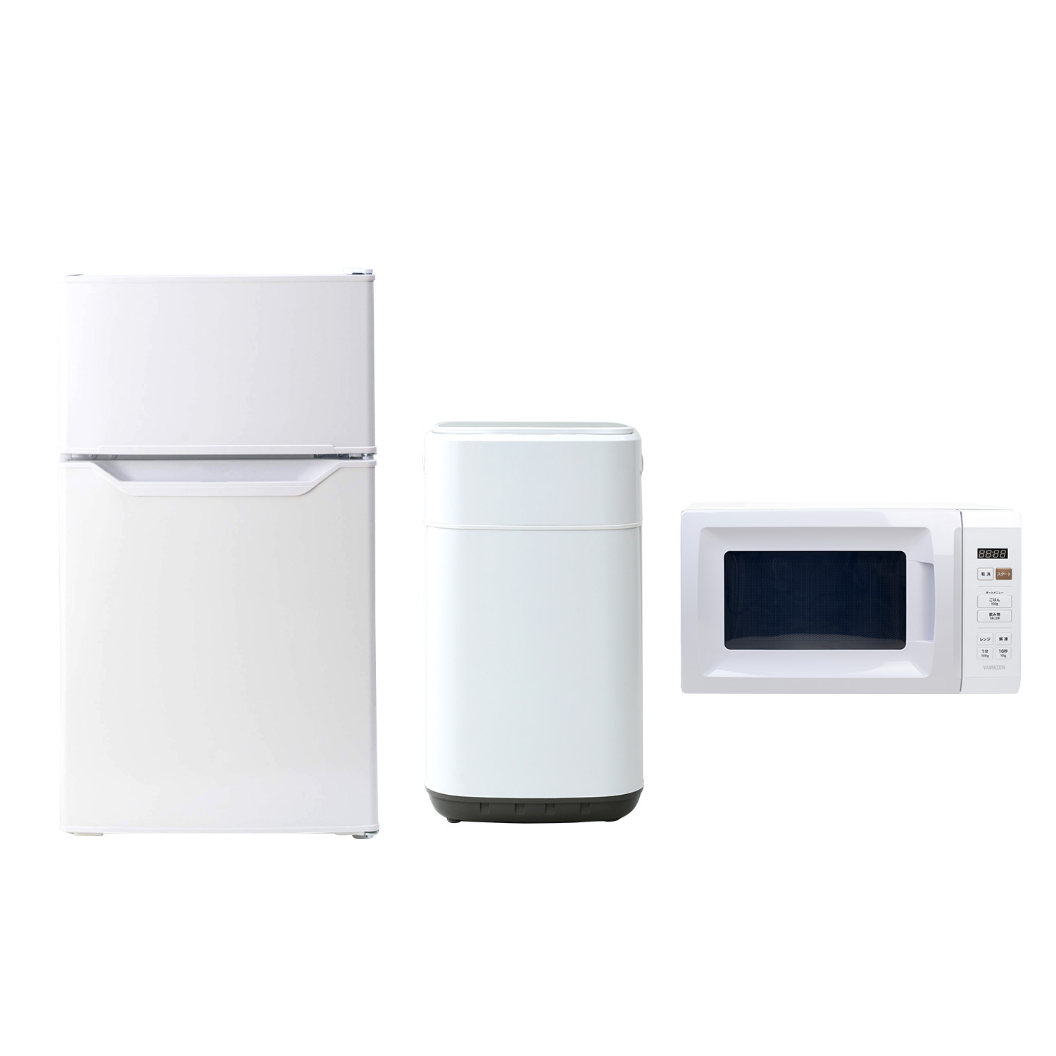山善（YAMAZEN） 家電セット 一人暮らし 冷蔵庫 洗濯機 レンジ 設置