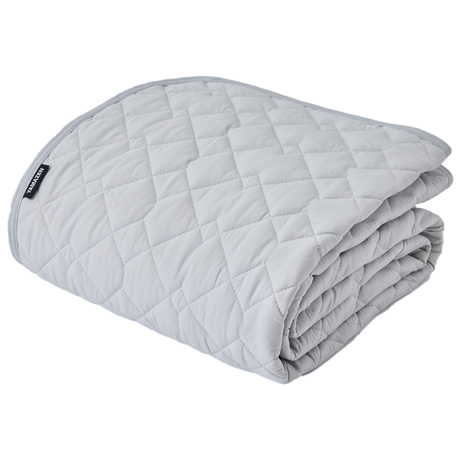 山善 敷きパッド ダブル 夏 ひんやり 敷くだけ ズレにくい 簡単