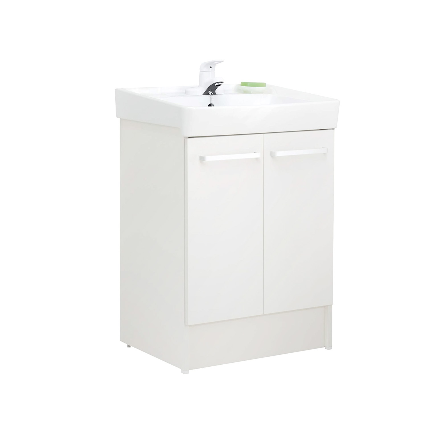 洗面化粧台 D7シリーズ 幅60cm 両開きタイプ シングルレバー混合水栓