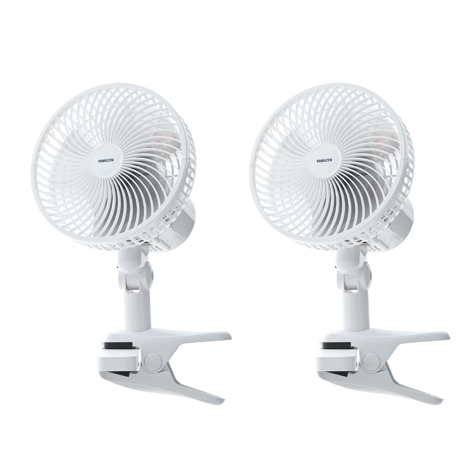 扇風機 山善（YAMAZEN） 2個セット 扇風機 18cm クリップ扇風機 左右首振り