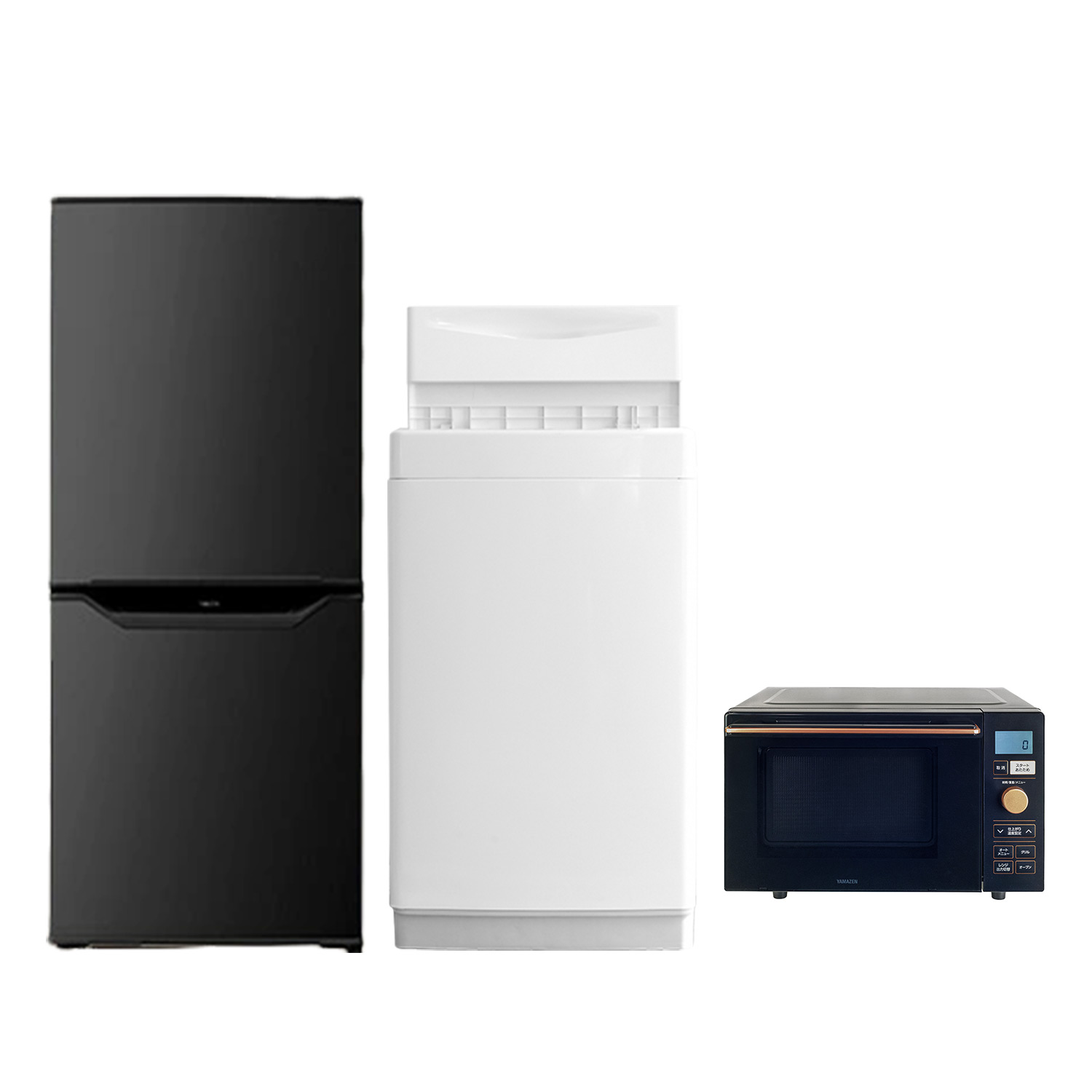 最新作定番生活家電 3点セット 冷蔵庫 洗濯機 オーブンレンジ ひとり暮らし E218 冷蔵庫・冷凍庫