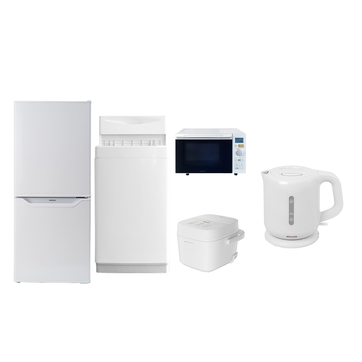 山善（YAMAZEN） 家電セット 一人暮らし 5点セット 冷蔵庫 106L 洗濯機