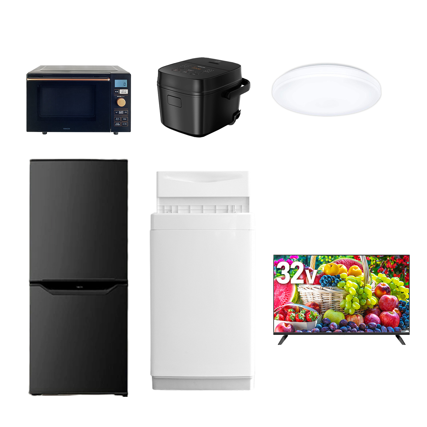 山善（YAMAZEN） 家電セット 一人暮らし 新生活 家電セット 6点セット
