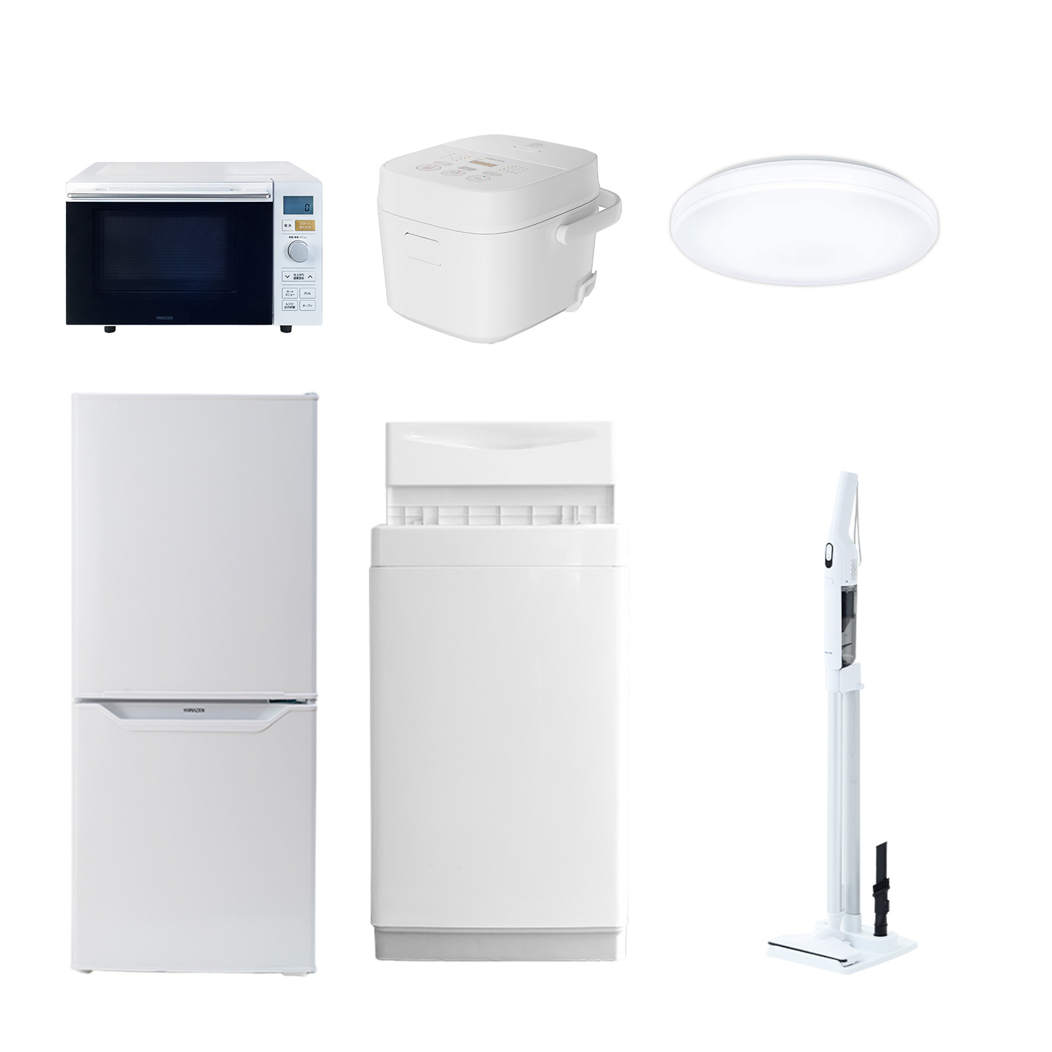 山善（YAMAZEN） 家電セット 一人暮らし 6点セット 冷蔵庫 106L 洗濯機 