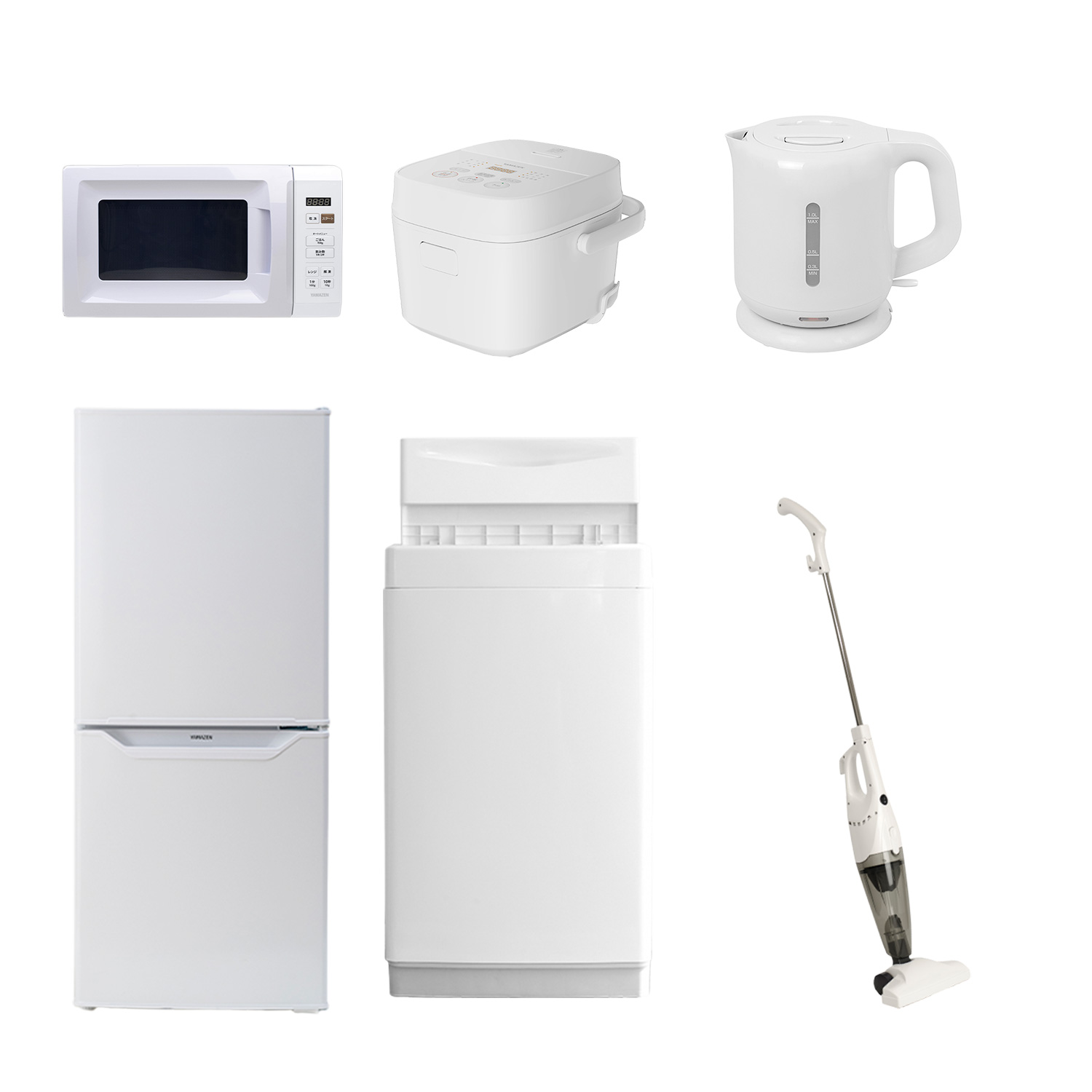 山善（YAMAZEN） 家電セット 一人暮らし 6点セット 冷蔵庫 106L 洗濯機