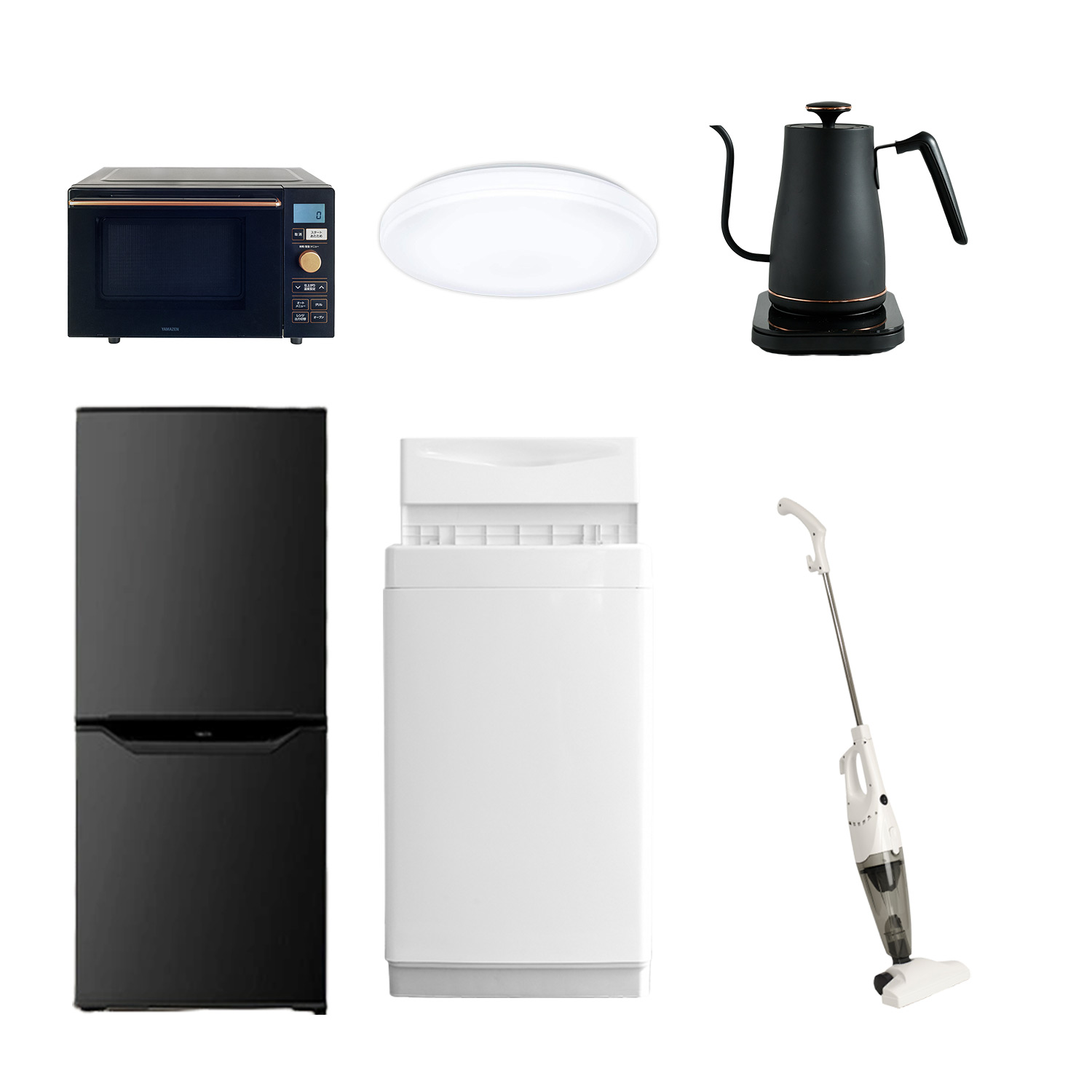 山善（YAMAZEN） 家電セット 一人暮らし 6点セット 冷蔵庫 106L 洗濯機 