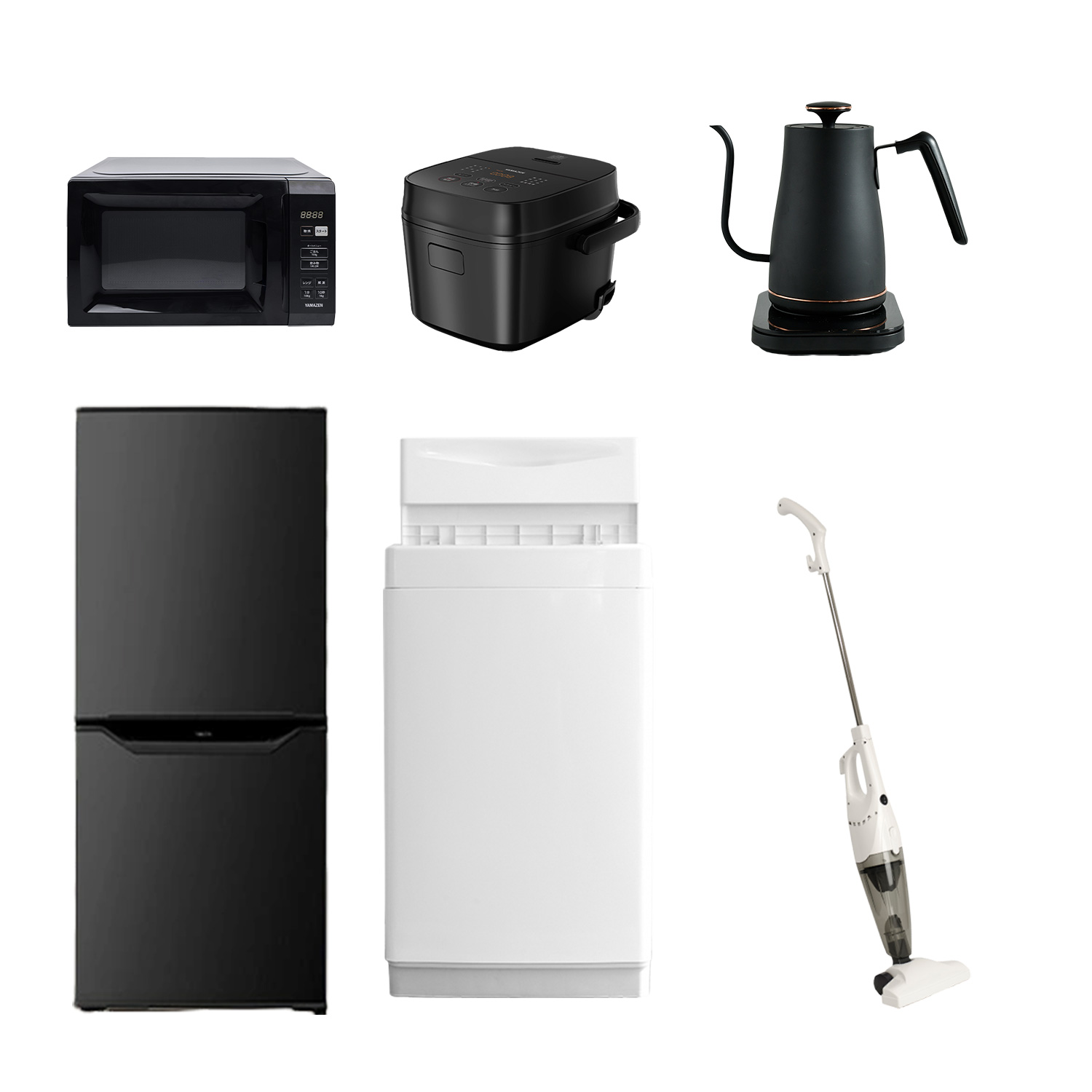山善（YAMAZEN） 家電セット 一人暮らし 6点セット 冷蔵庫 106L 洗濯機