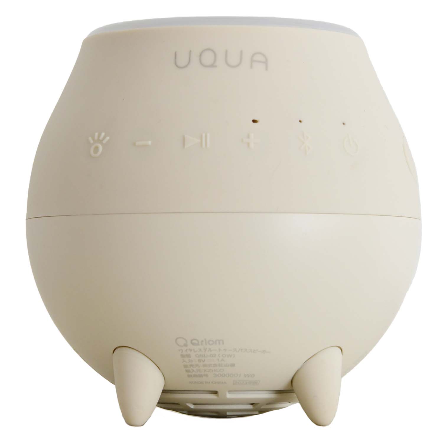 UQUA ウクア  Bluetooth ワイヤレス バス スピーカー 防水仕様 IPX7 LEDライト QBU-02 コードレス お風呂スピーカー 防水スピーカー ブルートゥース スピーカー｜e-kurashi｜02