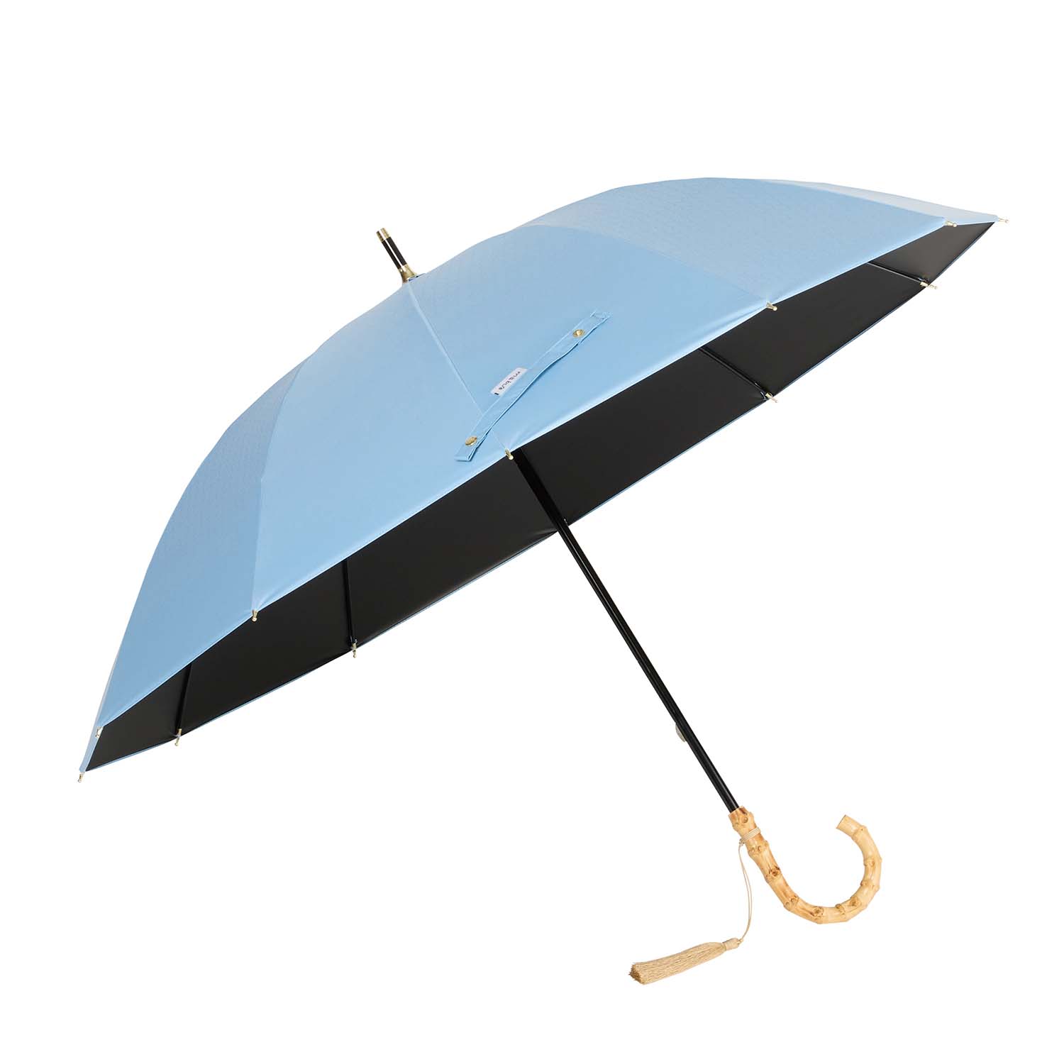 新品 豪華美麗刺しゅう ウッドハンドル 耐風 麻混 晴雨兼用 高級日傘 青系 Lieben 日傘 1級遮光 折りたたみ 花柄刺繍 レディース 50cm×8本