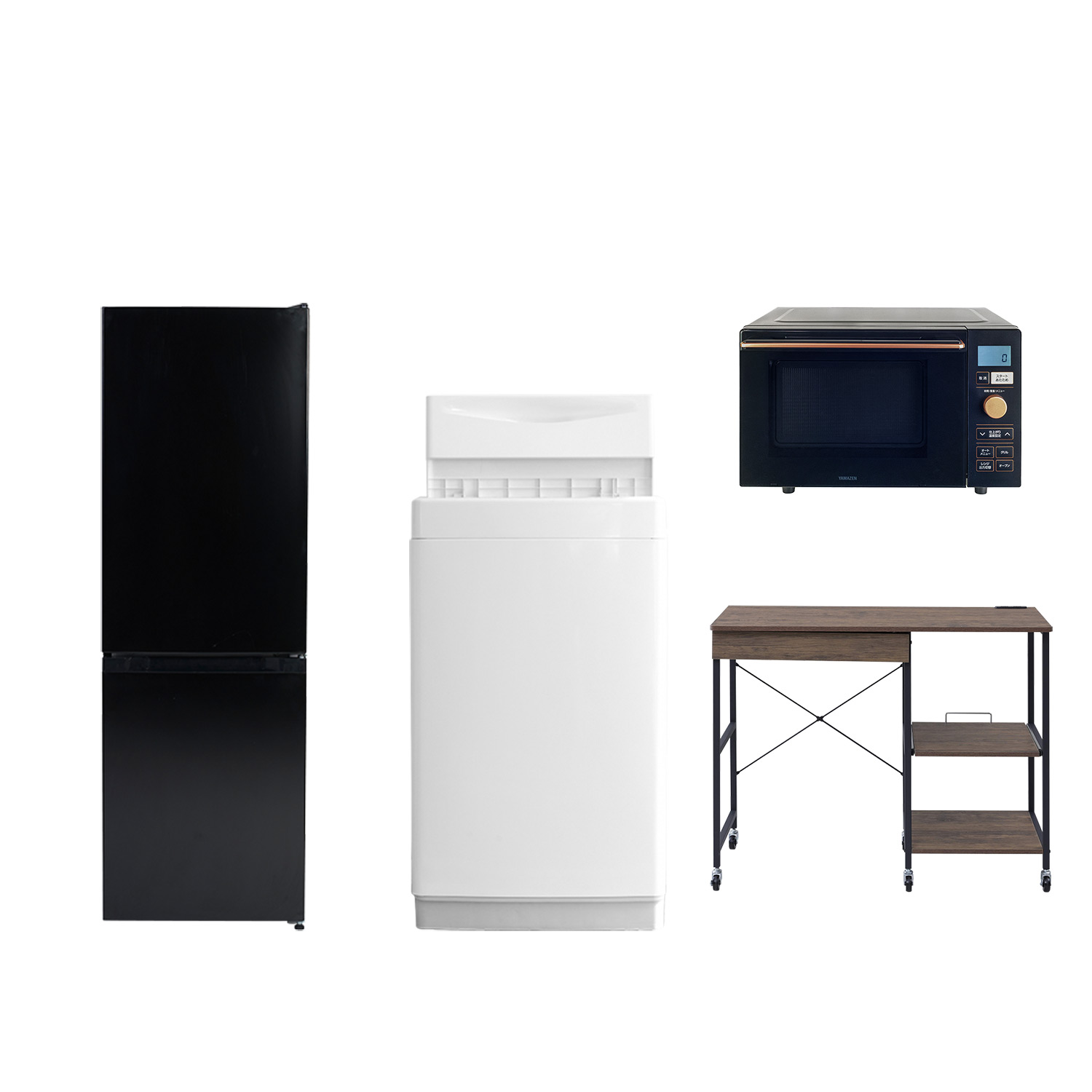 山善（YAMAZEN） 新生活家電セット 4点セット 一人暮らし (6kg洗濯機