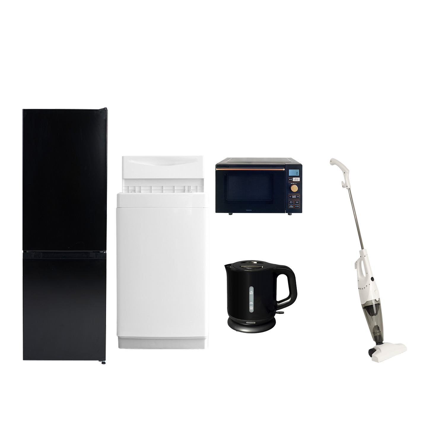 山善（YAMAZEN） 家電セット 一人暮らし 5点セット 冷蔵庫 157L 洗濯機 
