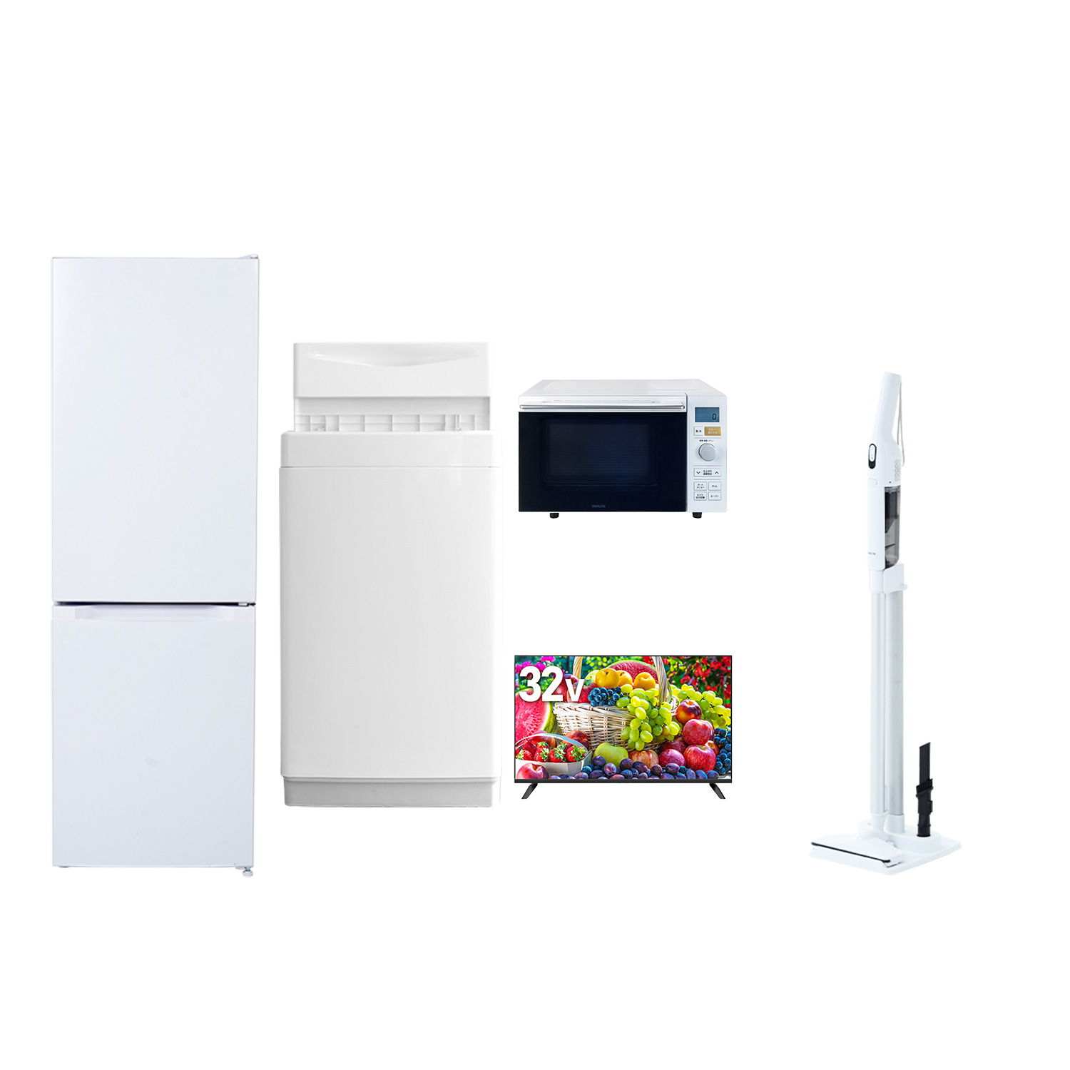 山善（YAMAZEN） 家電セット 一人暮らし 5点セット 冷蔵庫 157L 洗濯機