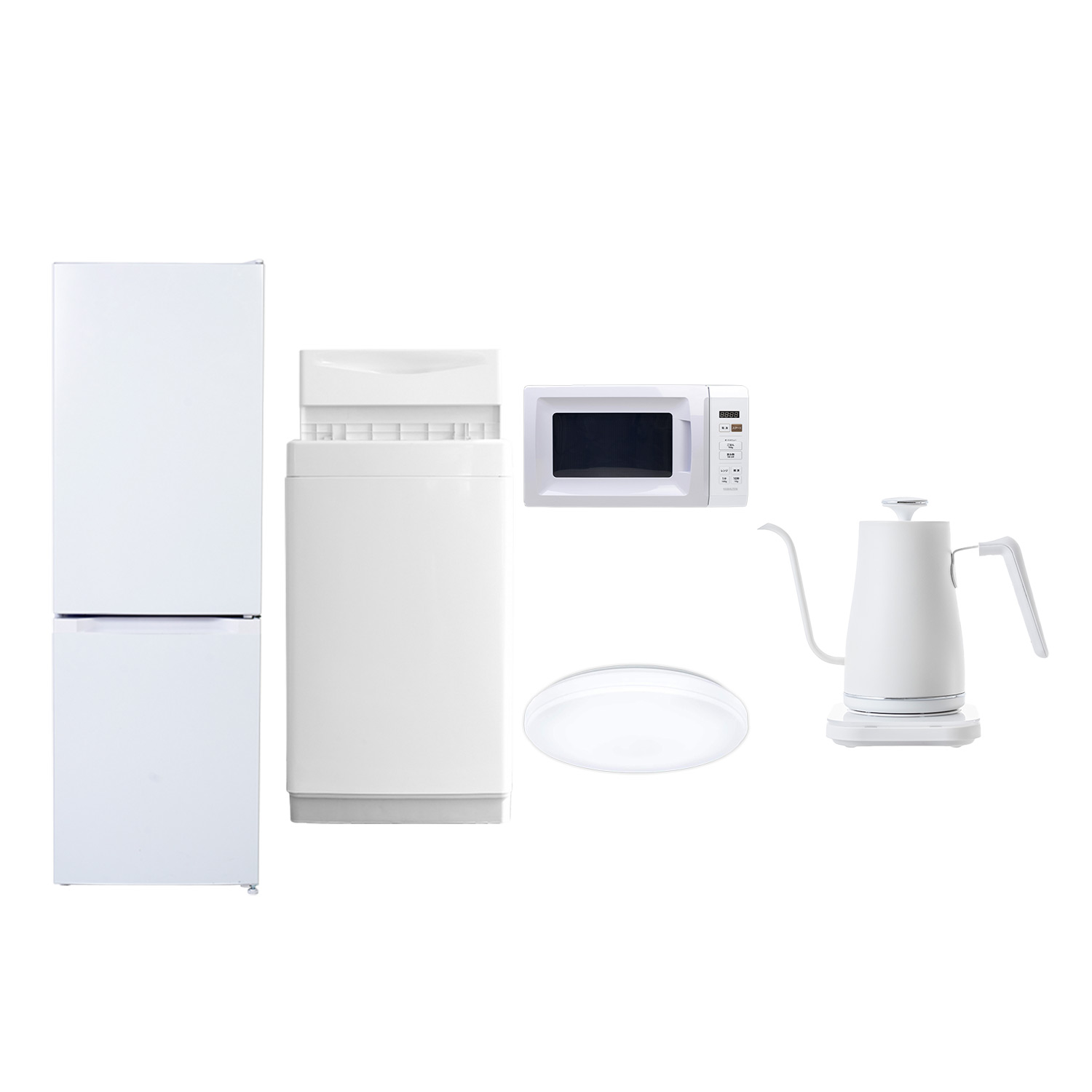 山善（YAMAZEN） 家電セット 一人暮らし 5点セット 冷蔵庫 157L 洗濯機