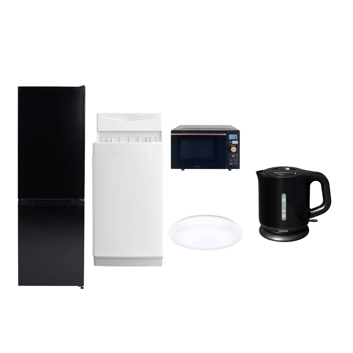 山善（YAMAZEN） 家電セット 一人暮らし 5点セット 冷蔵庫 157L 洗濯機 