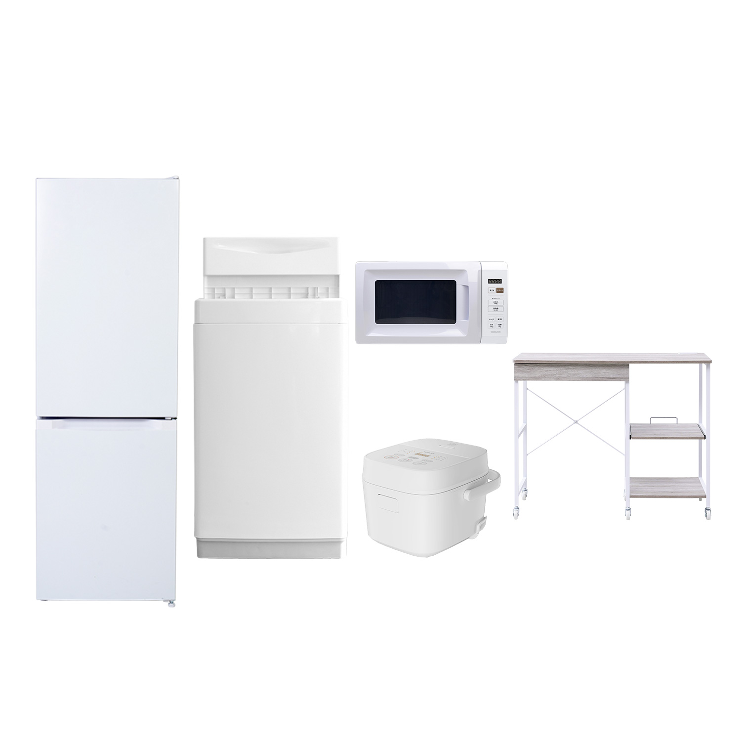 山善（YAMAZEN） 家電セット 一人暮らし 5点セット 冷蔵庫 157L 洗濯機