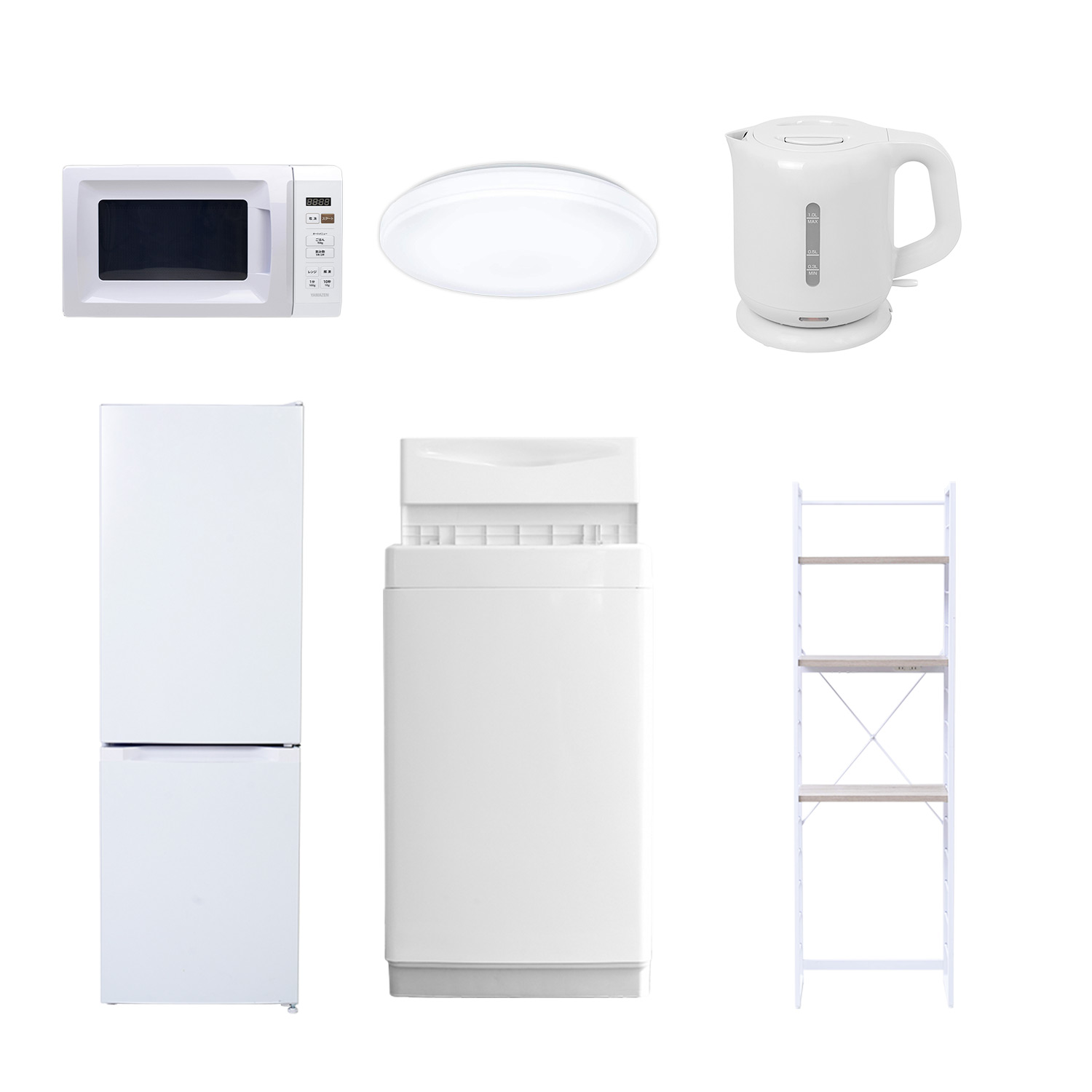 YAMADASELECT/2021年製/冷蔵庫156L/洗濯機6kg/電子レンジ 山善（YAMAZEN） YAMADASELECT/2021年製/冷蔵庫156L/洗濯機6kg/電子