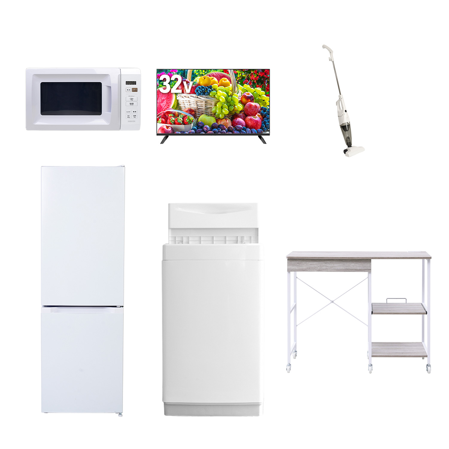 山善（YAMAZEN） 家電セット 一人暮らし 6点セット 冷蔵庫 157L 洗濯機 