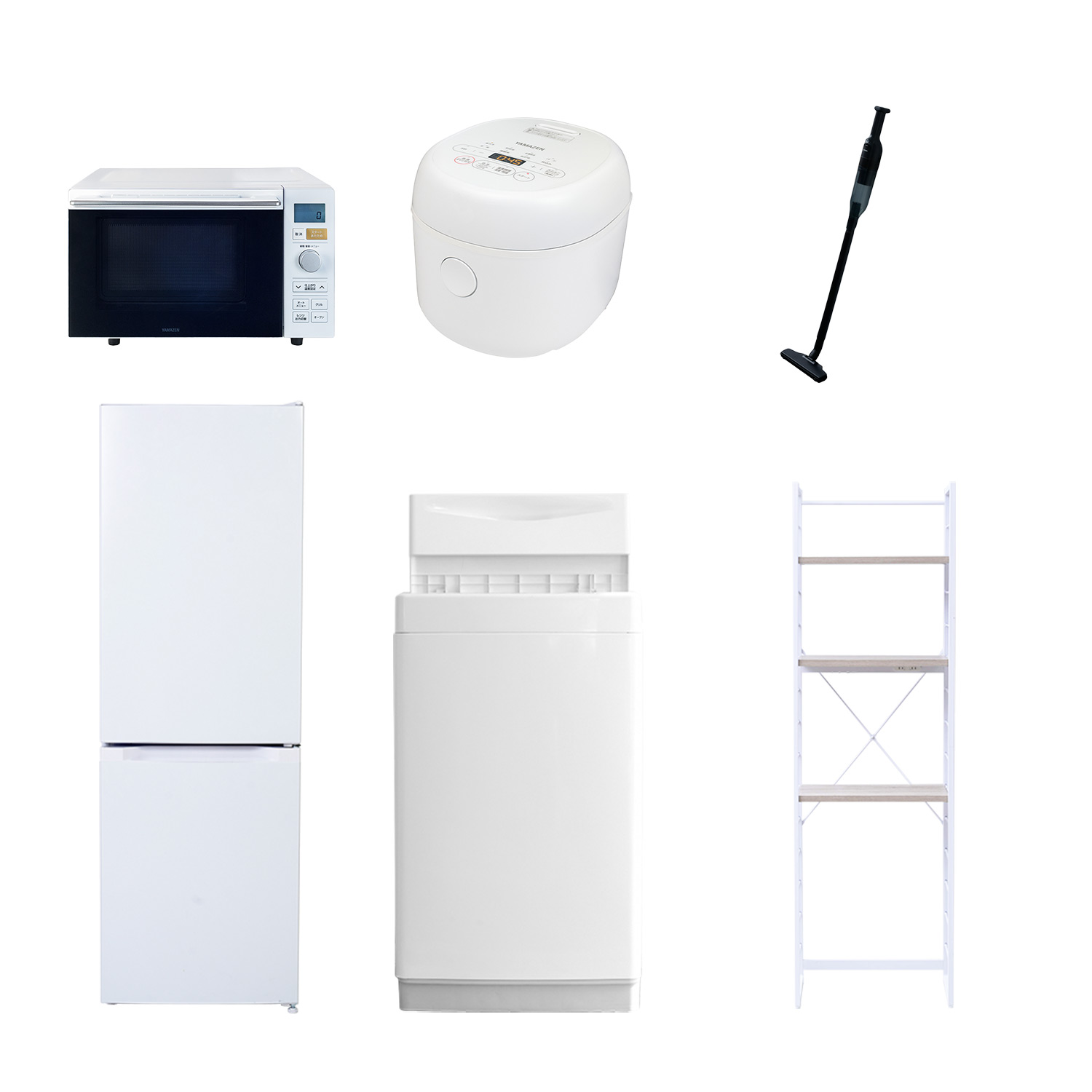 洗濯機、冷蔵庫、オーブンレンジ ひとり暮らしセット