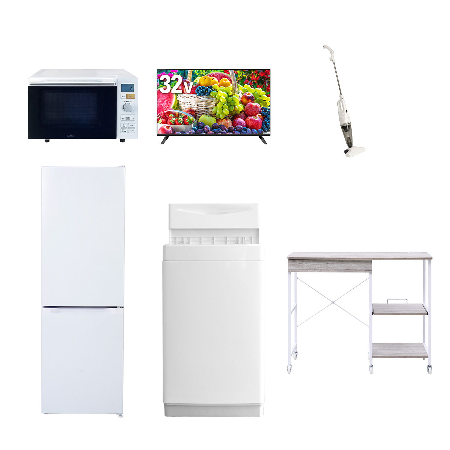 山善（YAMAZEN） 家電セット 一人暮らし 6点セット 冷蔵庫 157L 洗濯機 