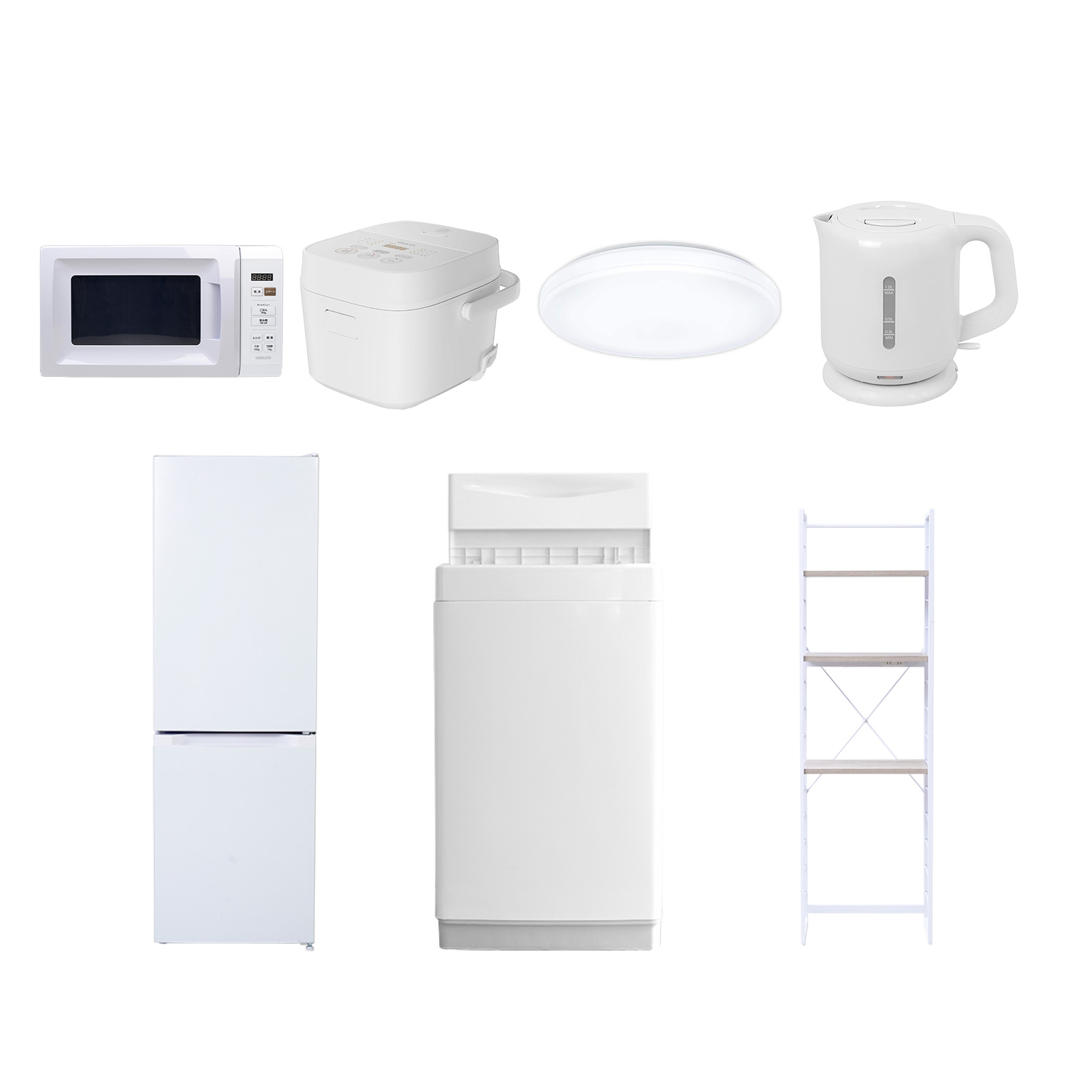 一人暮らし 家電セット 新生活 7点セットのおすすめ人気商品一覧 通販