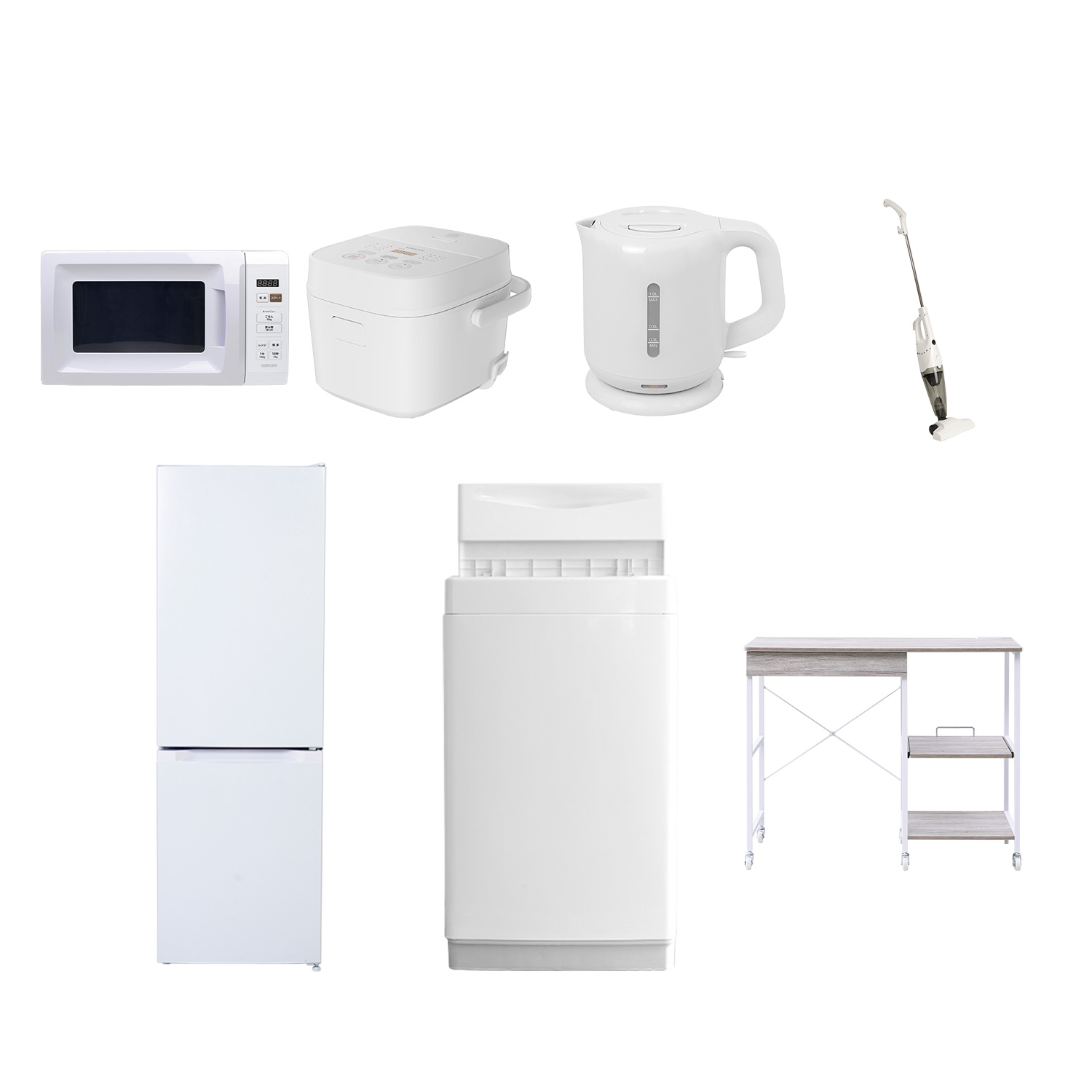 山善（YAMAZEN） 家電セット 一人暮らし 7点セット 冷蔵庫 157L 洗濯機 