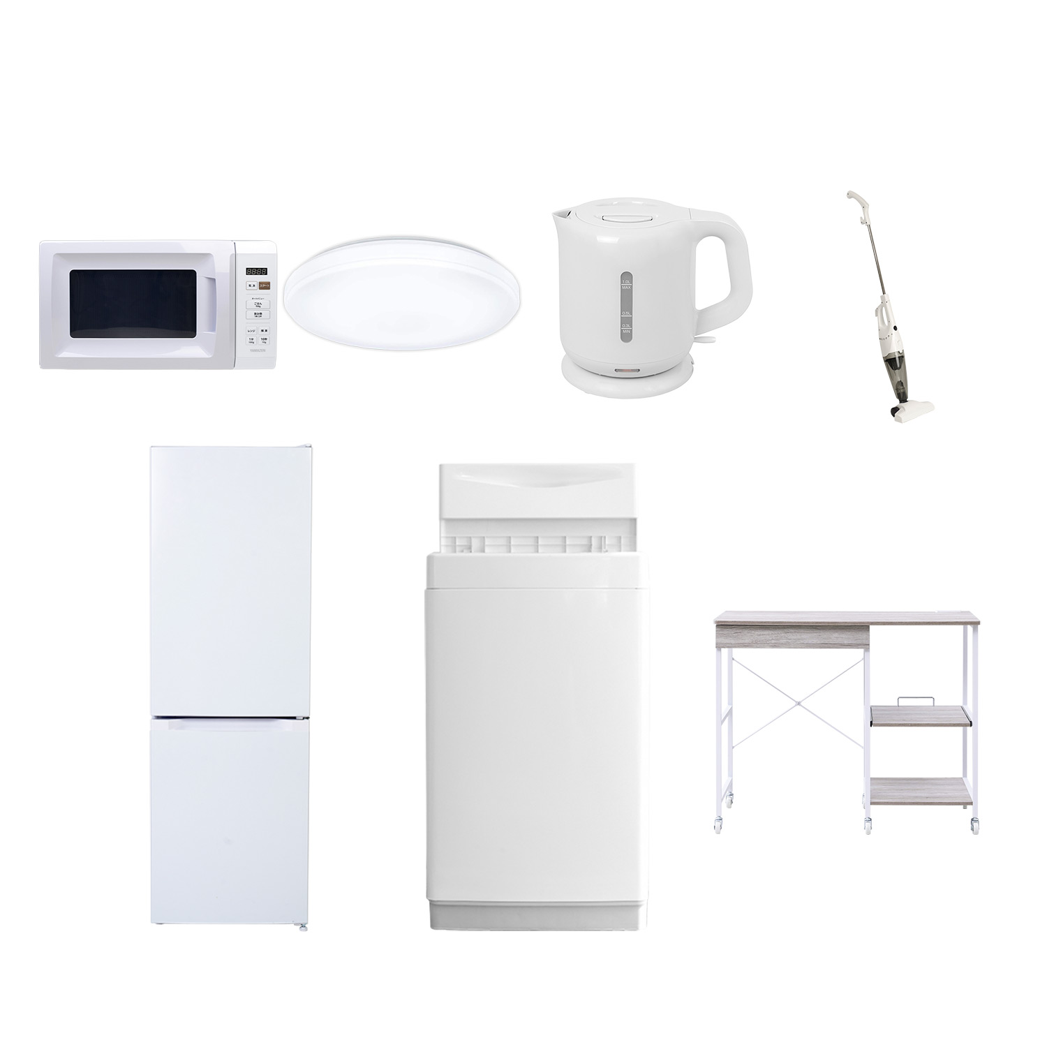 山善（YAMAZEN） 家電セット 一人暮らし 7点セット 冷蔵庫 157L 洗濯機 