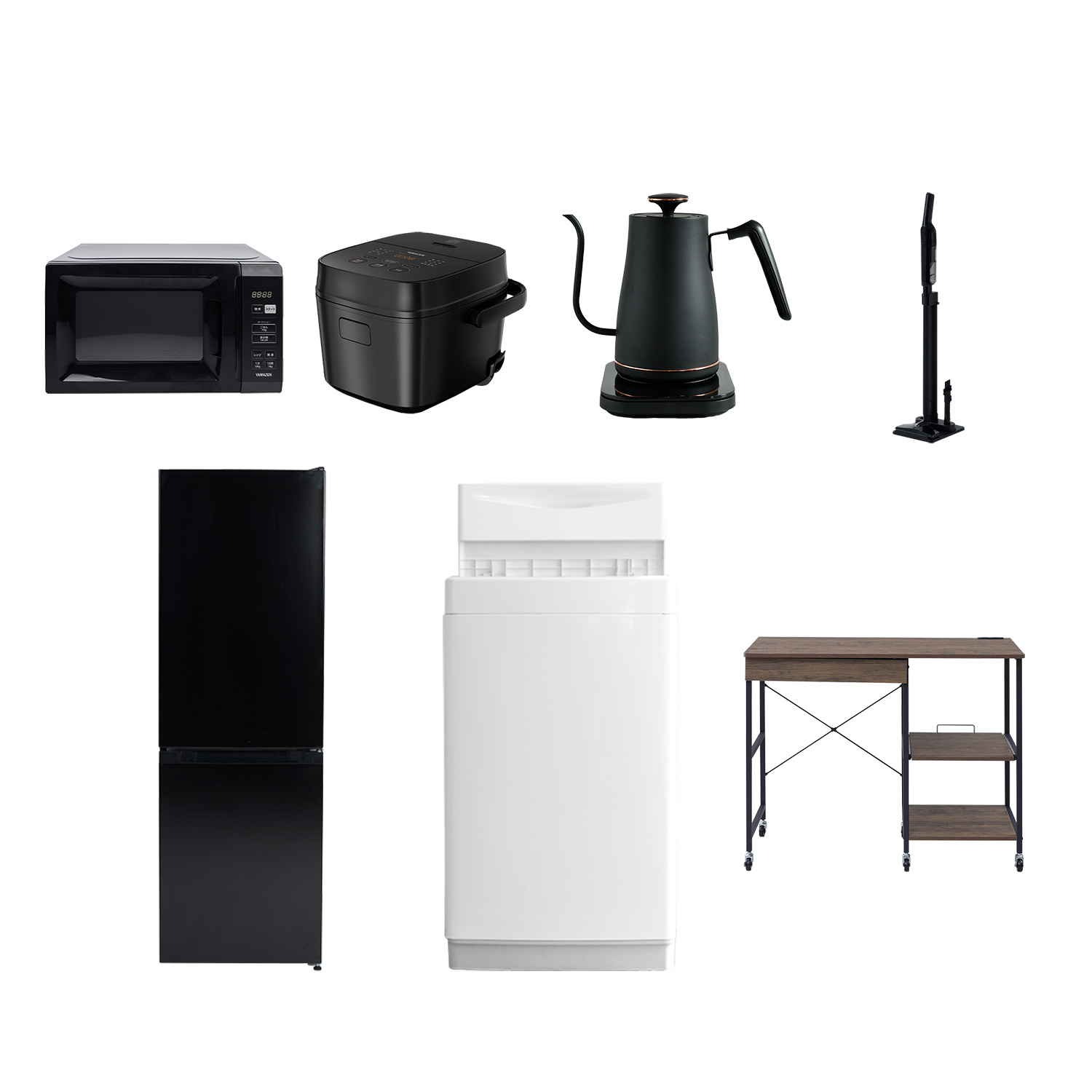 山善（YAMAZEN） 家電セット 一人暮らし 7点セット 冷蔵庫 157L 洗濯機