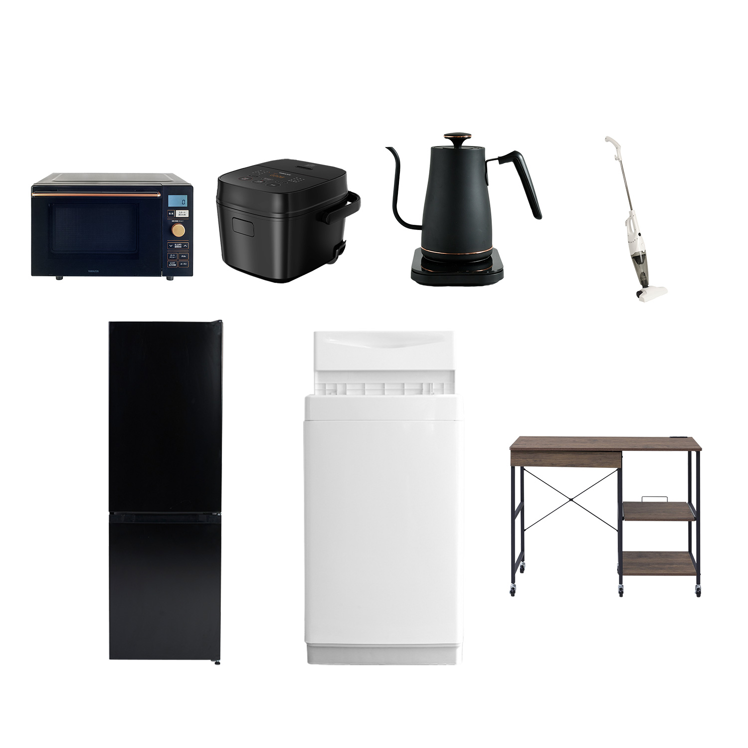 山善（YAMAZEN） 家電セット 一人暮らし 7点セット 冷蔵庫 157L 洗濯機