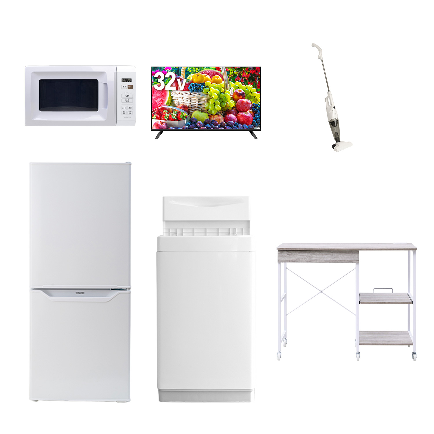 山善（YAMAZEN） 家電セット 一人暮らし 6点セット 冷蔵庫 106L 洗濯機 