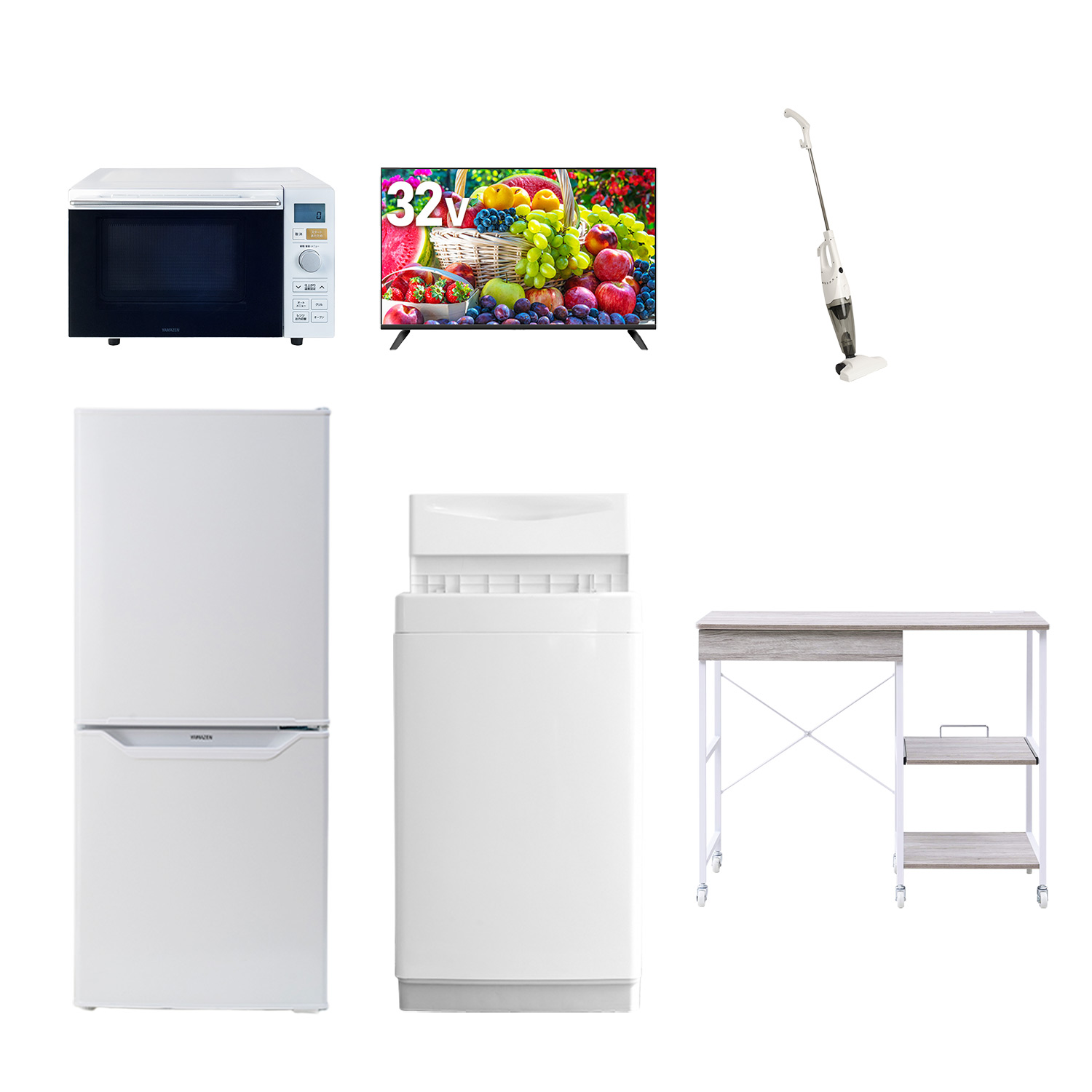 山善（YAMAZEN） 家電セット 一人暮らし 6点セット 冷蔵庫 106L 洗濯機 