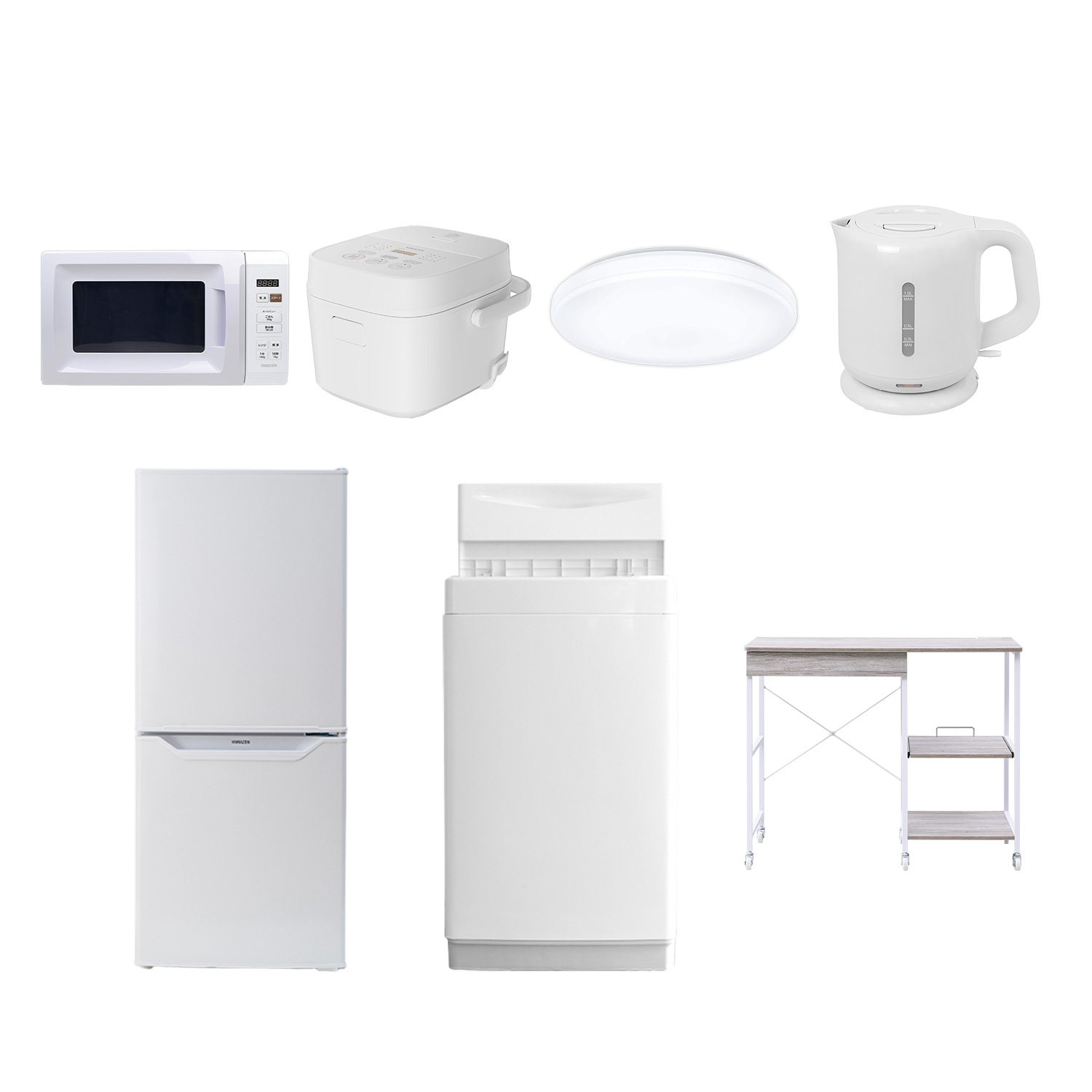 山善（YAMAZEN） 家電セット 一人暮らし 7点セット 冷蔵庫 106L