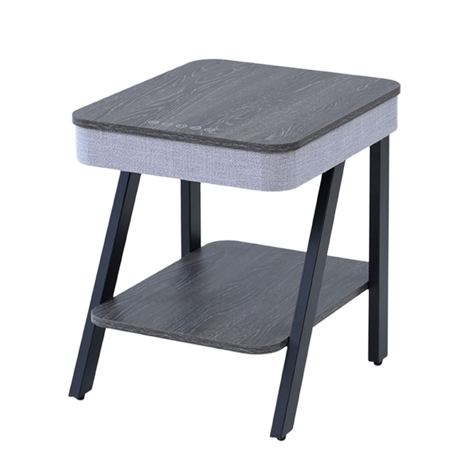 山善（YAMAZEN） サイドテーブル スピーカーテーブル USBポート 幅48