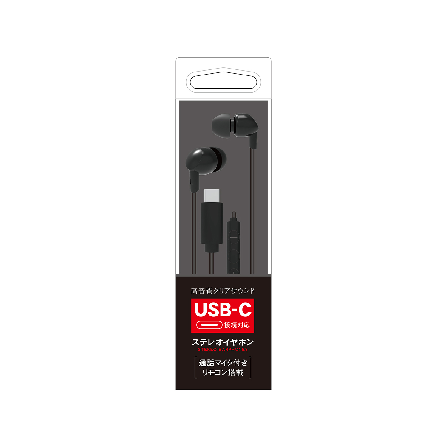 TOPLAND ハンズフリー ステレオイヤホン USB-C AUCMSH1-WT/BK