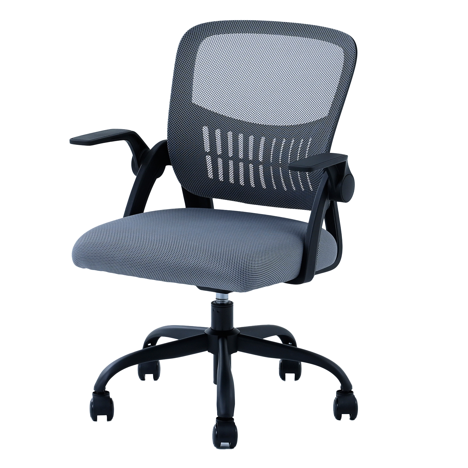 山善（YAMAZEN） オフィスチェア メッシュチェア キャスター付き 幅