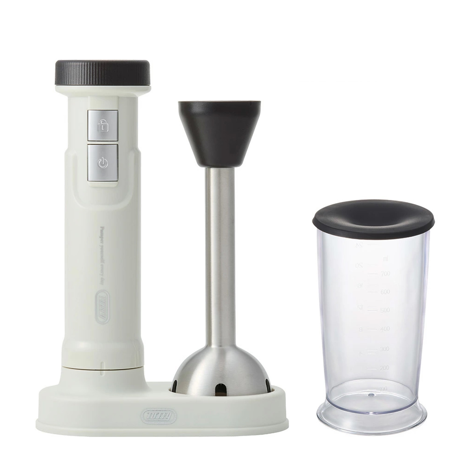Toffy ハンドブレンダー ハンディブレンダー コードレス 充電式 離乳食