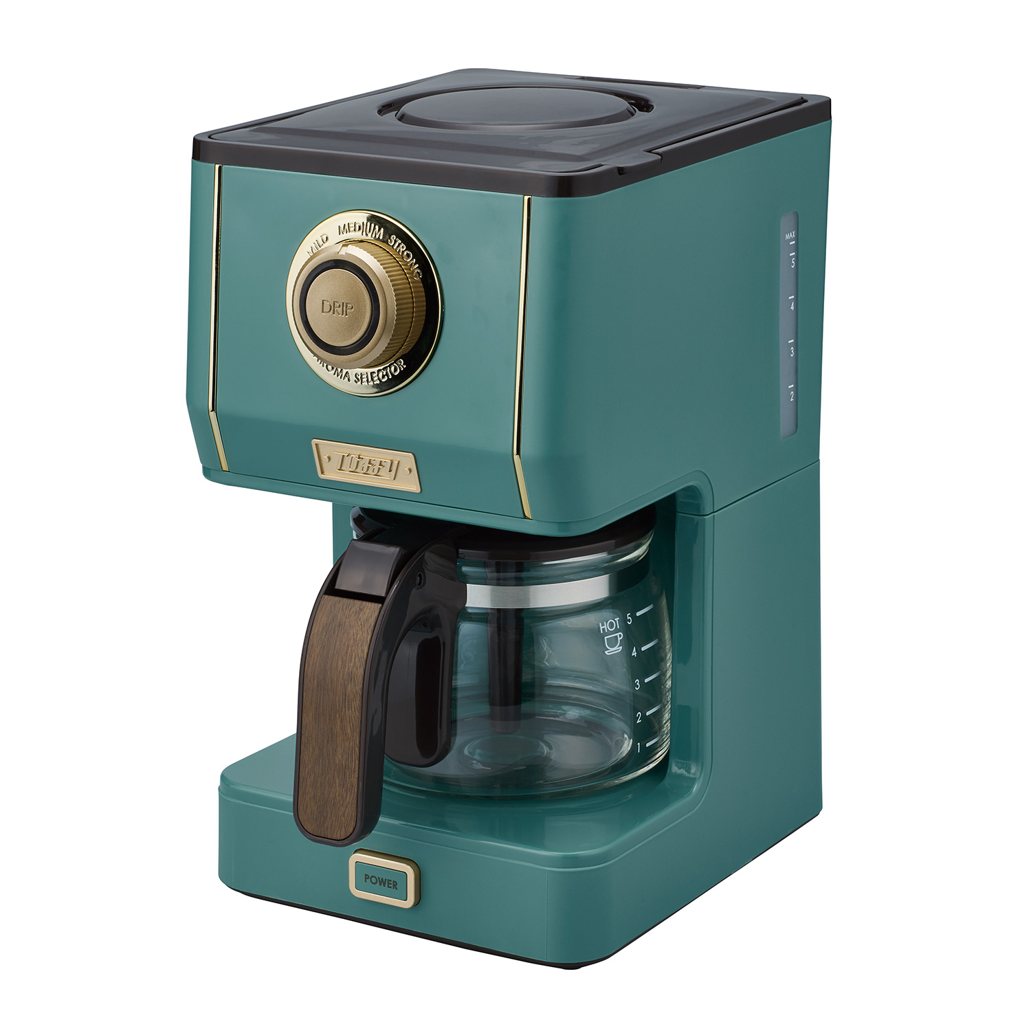 コーヒーメーカー コーヒーメーカー一人用 保温 Toffy アロマドリップコーヒーメーカー コーヒーマシン 5杯分 K-CM5-PA/-SG/-GE/-RB コーヒーマシン｜e-kurashi｜03