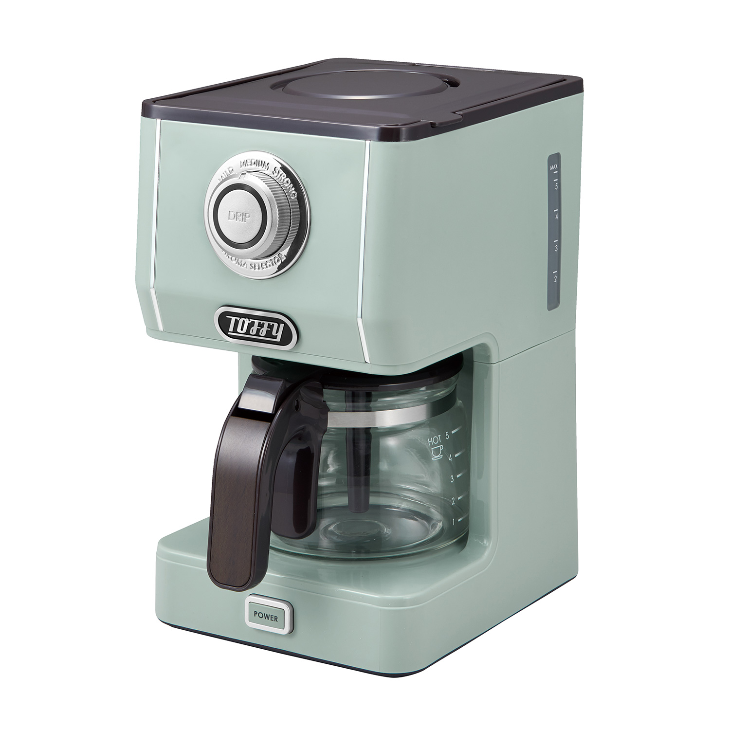 コーヒーメーカー コーヒーメーカー一人用 保温 Toffy アロマドリップコーヒーメーカー コーヒーマシン 5杯分 K-CM5-PA/-SG/-GE/-RB コーヒーマシン｜e-kurashi｜02