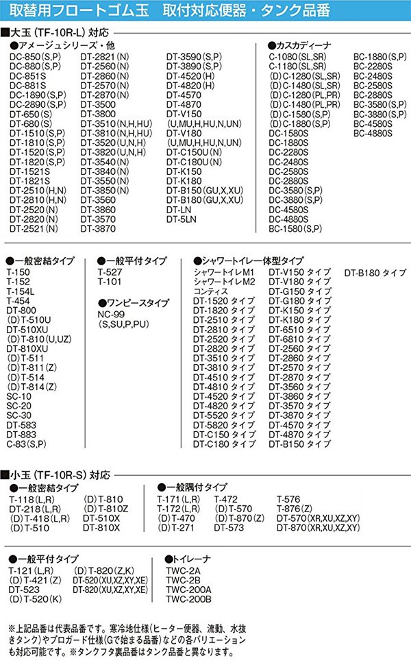 格安店 INAX 取替用フロートゴム玉 大 TF-10R-L discoversvg.com