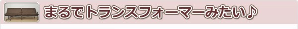 まるでトランスフォーマーみたい♪