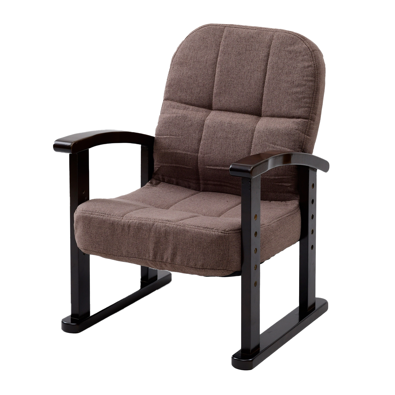 リクライニングチェア 座椅子 一人掛け 組立不要 高さ調節可 幅53.5 奥行54-71 高さ66.5-84.5cm KMZC-55 リビングチェア リラックスチェア チェア 椅子 イス｜e-kurashi｜04