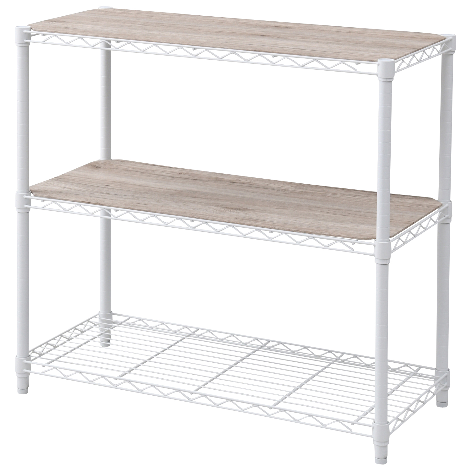 あ*ん様 スチールラック 木製天板付き(幅85cm,奥行40cm,高さ90×2c ラック キッチンラック 木製棚板 3段 幅85.5 奥行き41.5 高さ