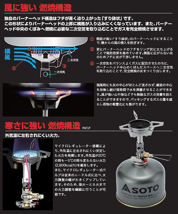 新富士バーナー SOTO ソト SOD-310 マイクロレギュレーターストーブ