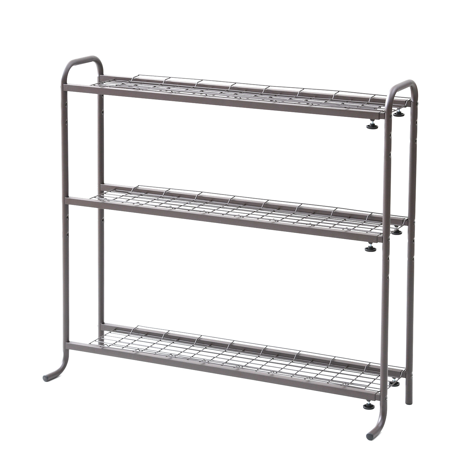 金属製3段プランターラック ガーデンラック 棚 プランター台 3段 幅79×30×71.5cmスチール アイアン