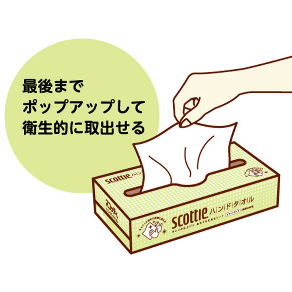楽天市場】スコッティ ハンドタオル 100 ソフトタイプ 100組